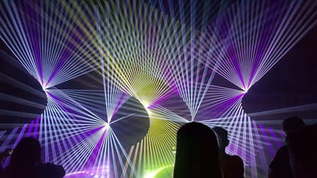 Lasershow Farbeffekte